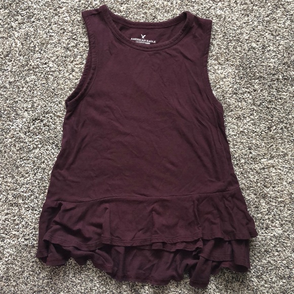 American Eagle Ruffle Tank - Picture 1 of 3